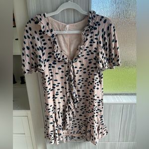 Indikah ruffled printed dress size XS